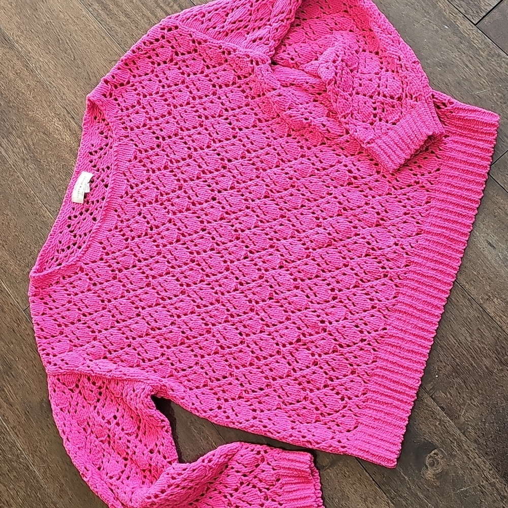 Lucky Brand Pink Knit Sweater Women's Size Small